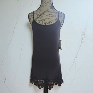 Monoreno Gray Lace Trim Chemise